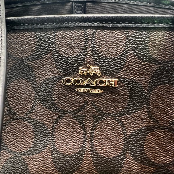 Authentic Coach Women’s PVC Drawstring Carryall Shoulder Bag F57842 - Picture 7 of 8